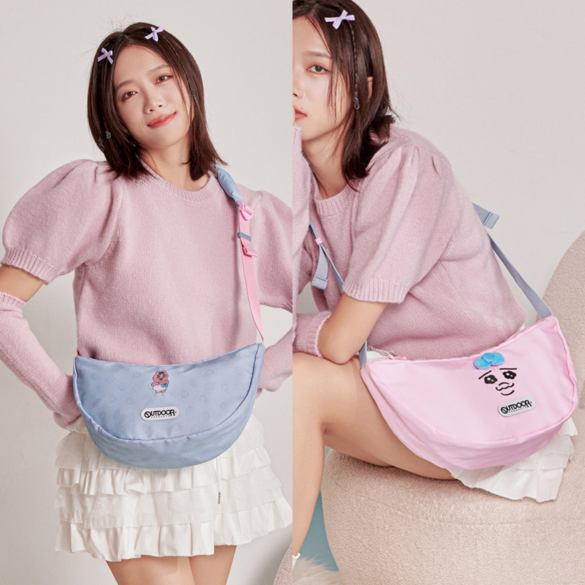 📦訂購 台灣限定 OUTDOOR Opanchu Usagi 褲褲兔 彎月側背包