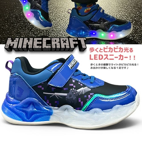 🆕【⭐訂購⭐】🇯🇵 日本直送 🌀#Minecraft 閃燈運動鞋🌀[PLGA-0077] [260813]
