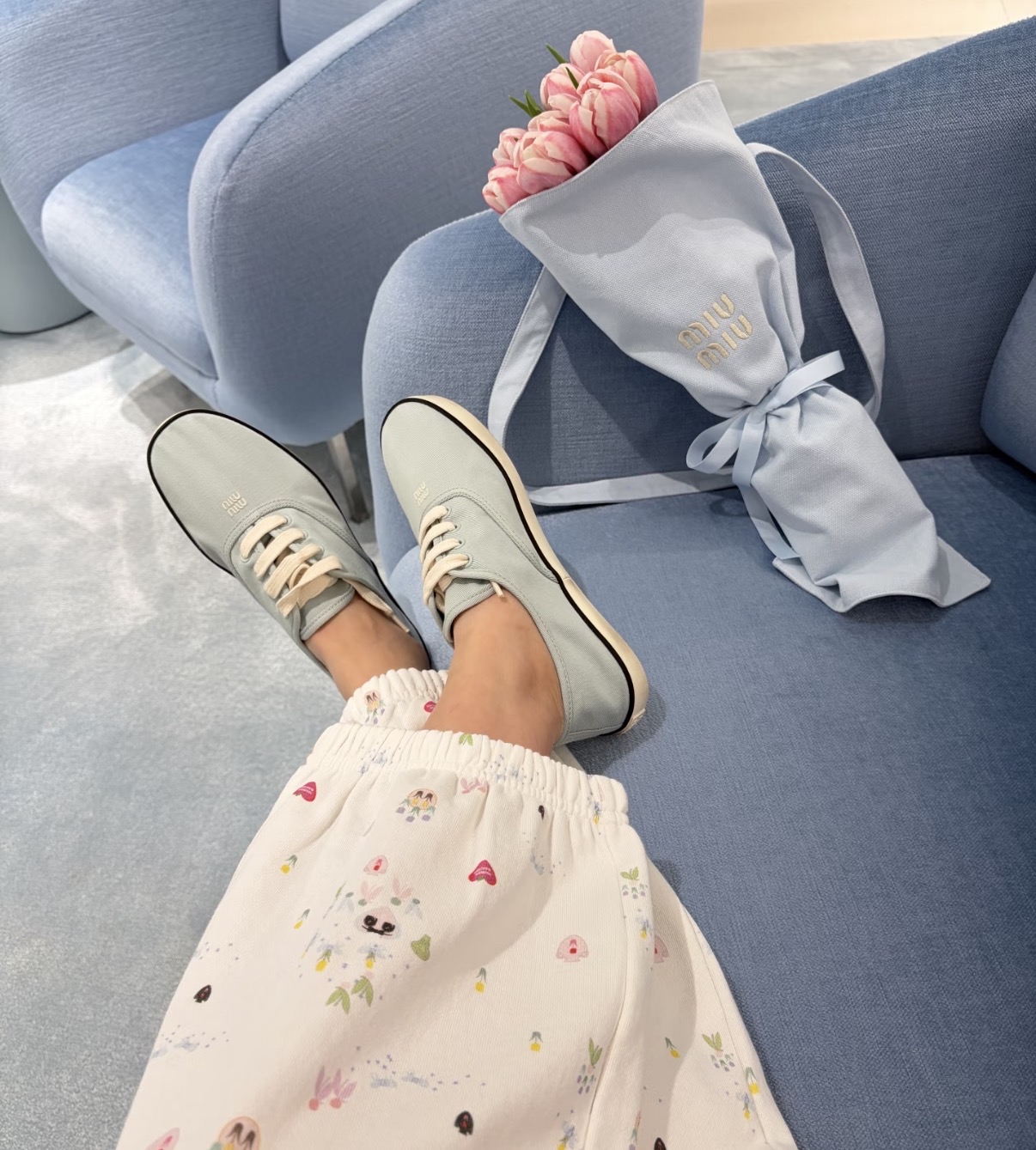 限時優惠🩷新款🆕訂貨🫧MIUMIU 帆布鞋 Size 36.5-39/40