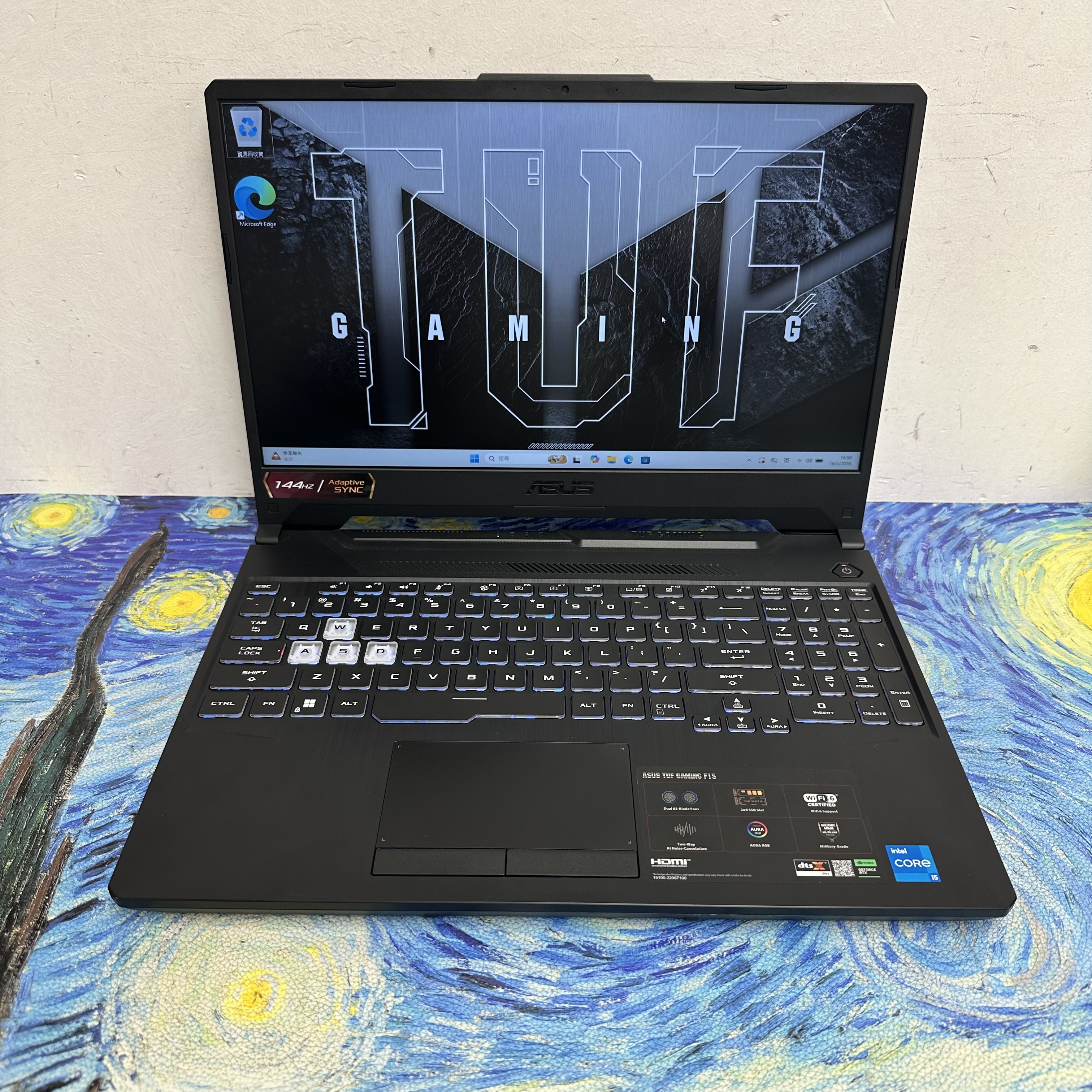 #5876 ASUS TUF i5-11400H /16GB Ram/512GB SSD/RTX 2050獨立顯示卡/144Hz高刷/TUF系列/RGB Keyboard/ Gaming Laptop / Notebook / Laptop
