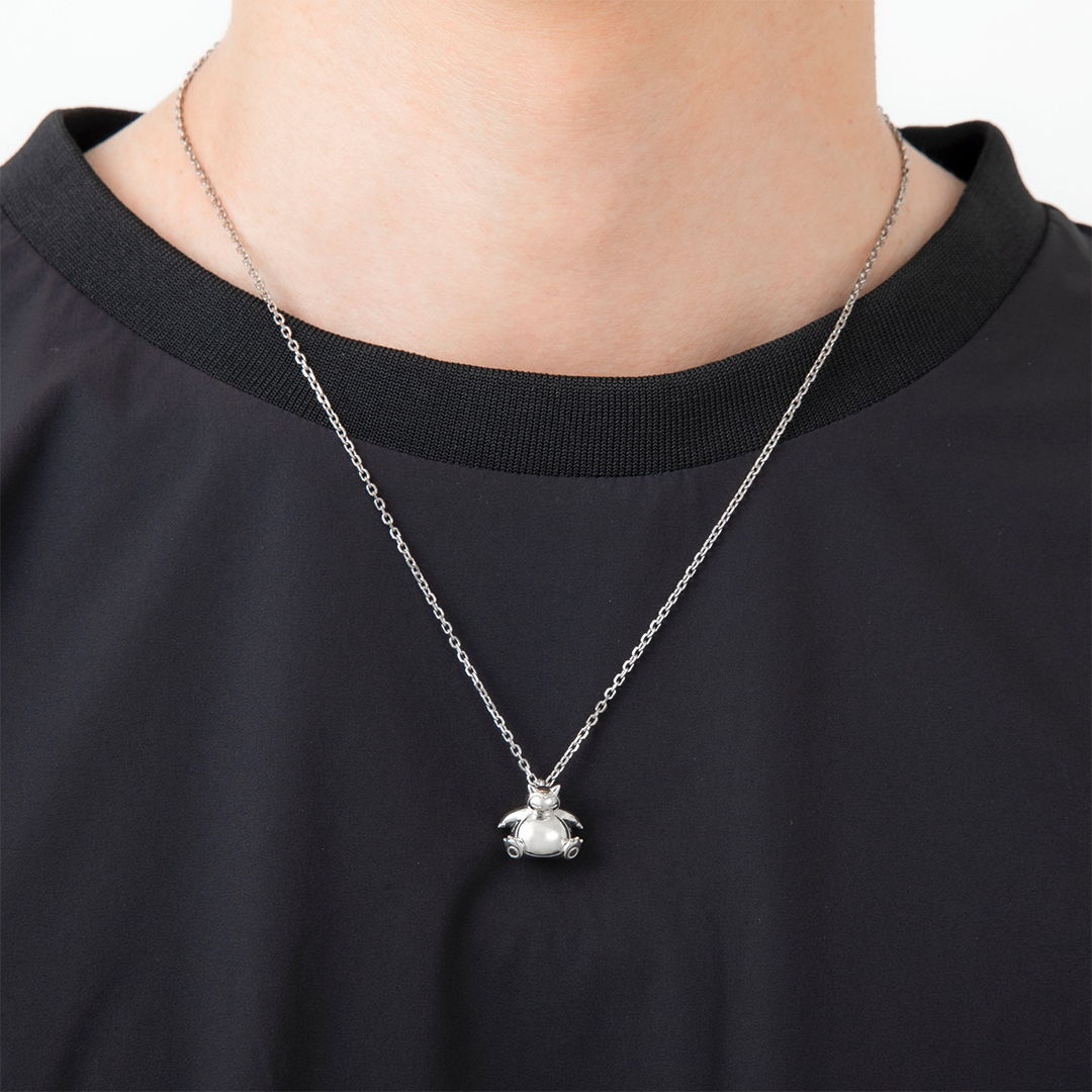 📦訂購 日本限定 u-treasure Pokemon 寵物小精靈 卡比獸 カビゴン Snorlax 銀製頸鏈 (男女兼用)