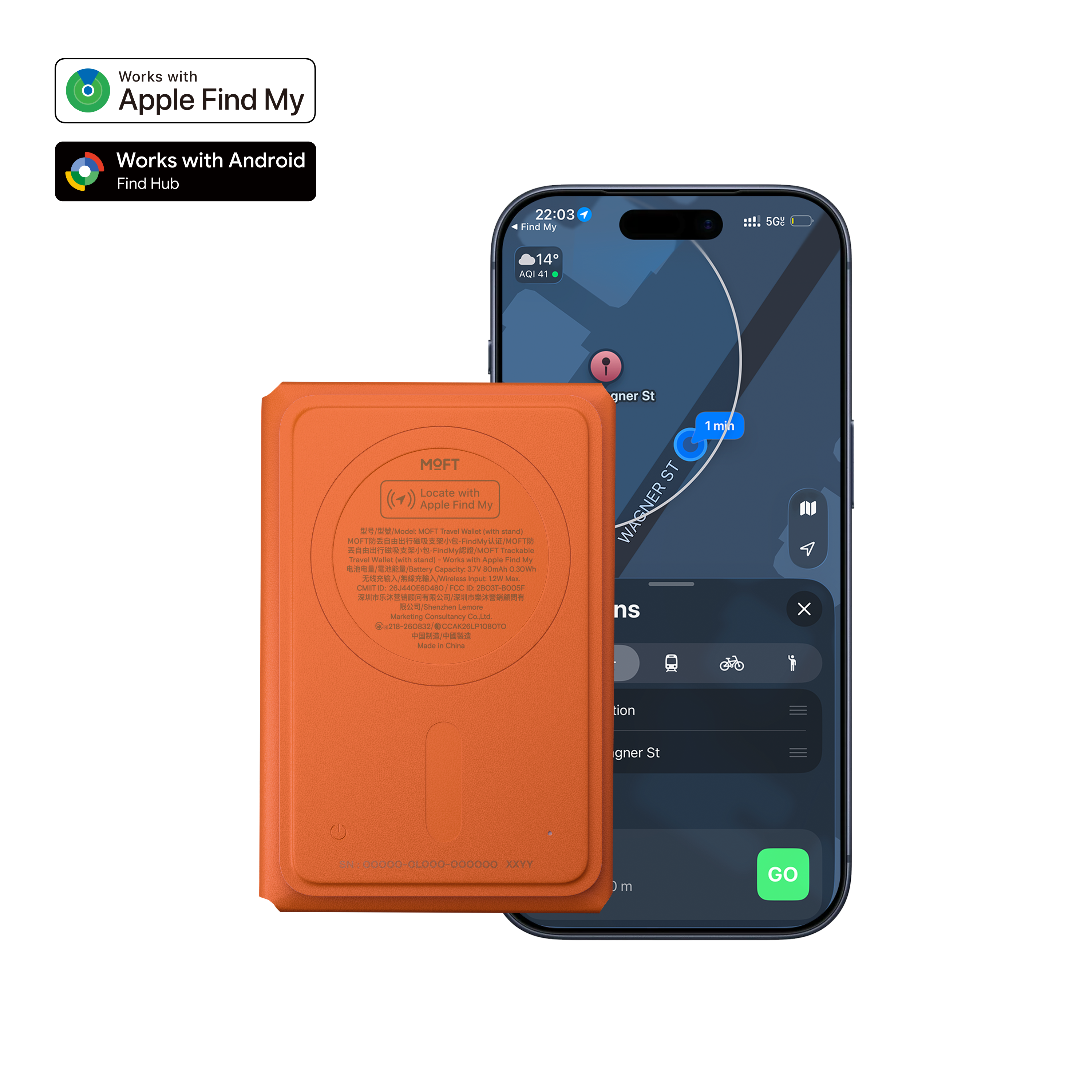 【預購新品】MOFT Trackable Field Wallet 可追蹤多功能磁吸卡包