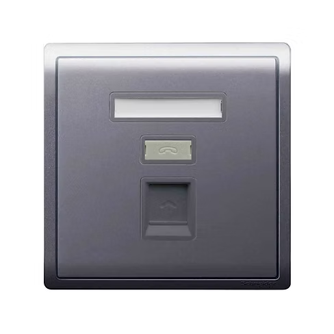 施耐德 Pieno 薰衣草銀 單位 CAT3電話插座
