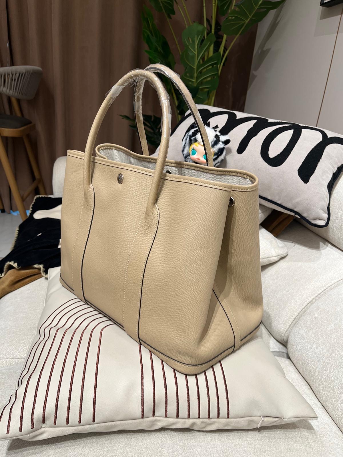 Hermes garden party 36,風衣灰，STAMP C 100%Authentic,98%new✅dust bag