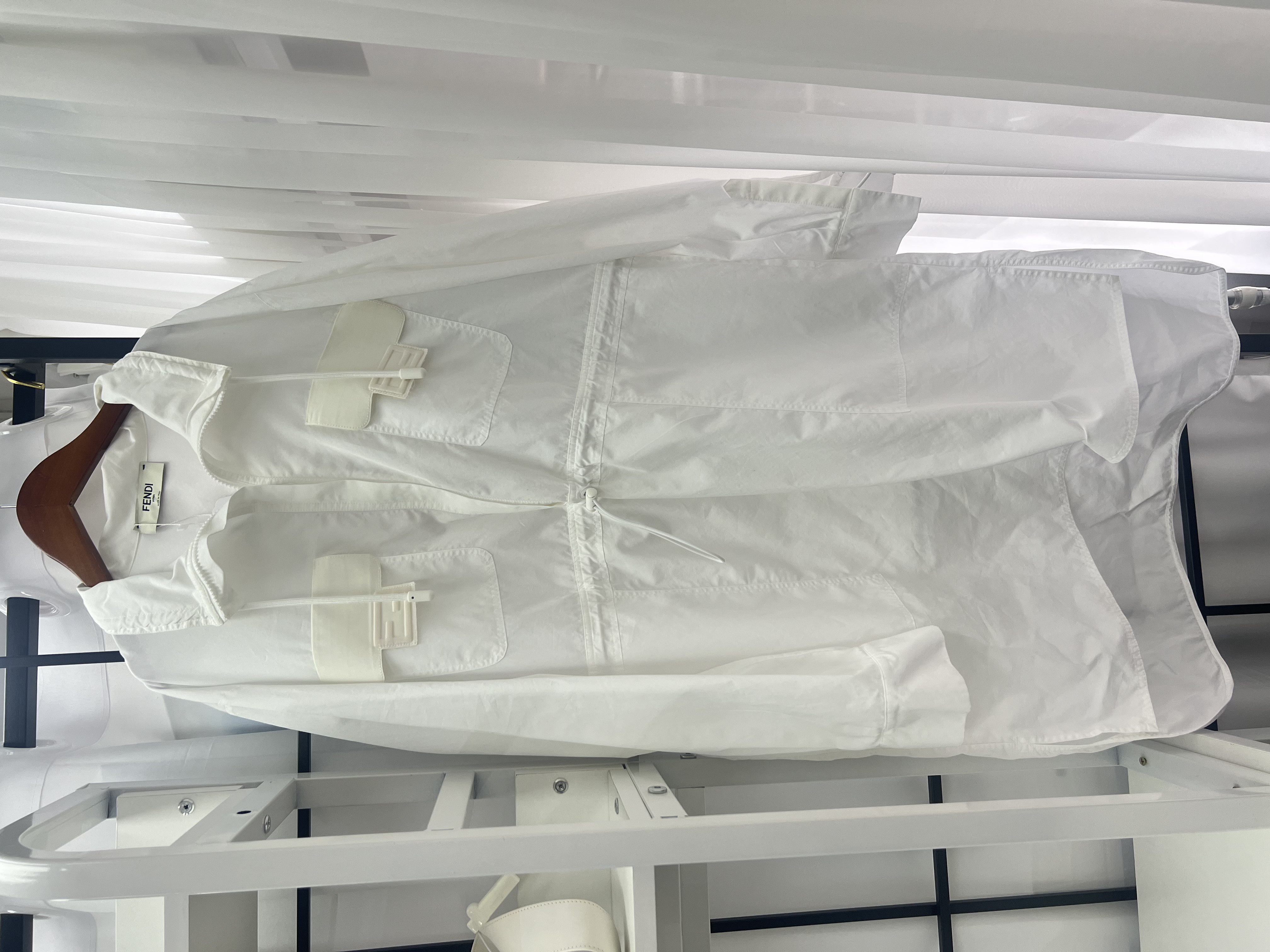 Pre-owned Fendi High collar shirt dress / Product Code: 26040422