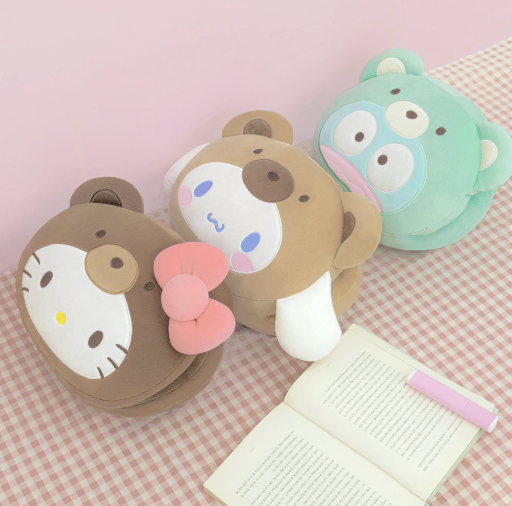 韓國 NARA HOME DECO x Sanrio 泰迪熊 軟綿綿 暖手枕 咕𠱸｜Hello Kitty / 玉桂狗 / 水怪 