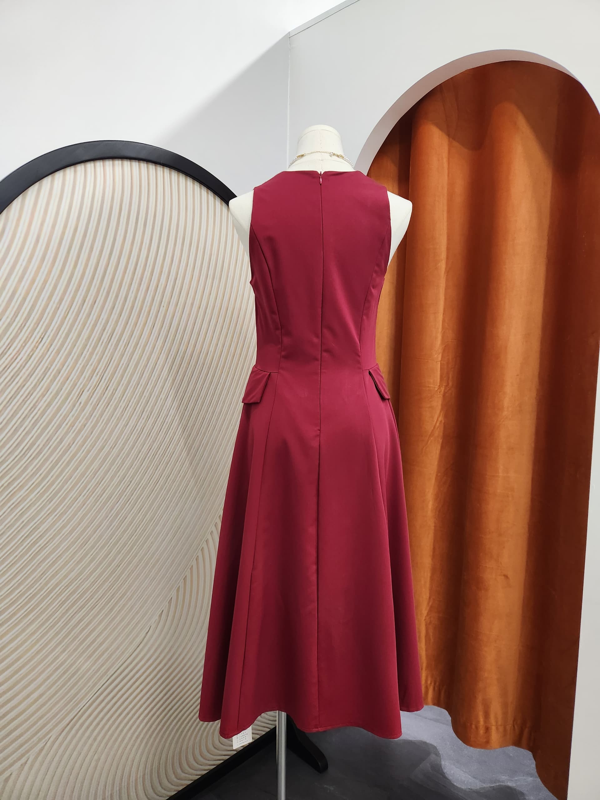 Halter Neck Button Dress 排扣挂脖连衣裙