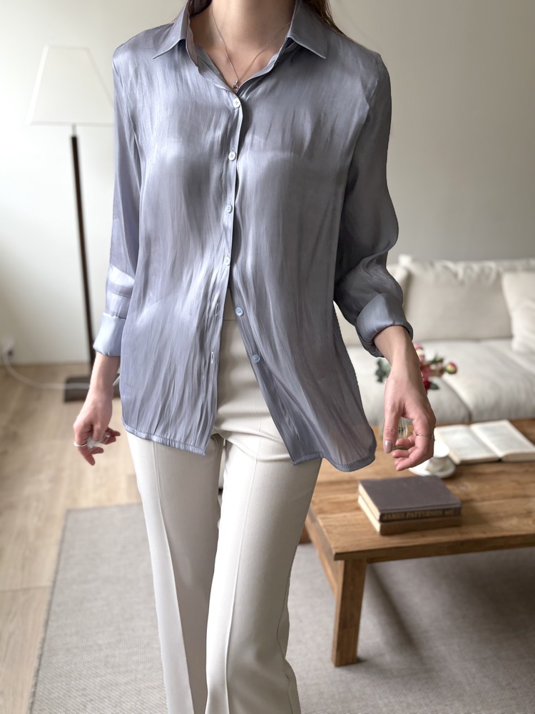 Silken Glow Shirt (Blue)