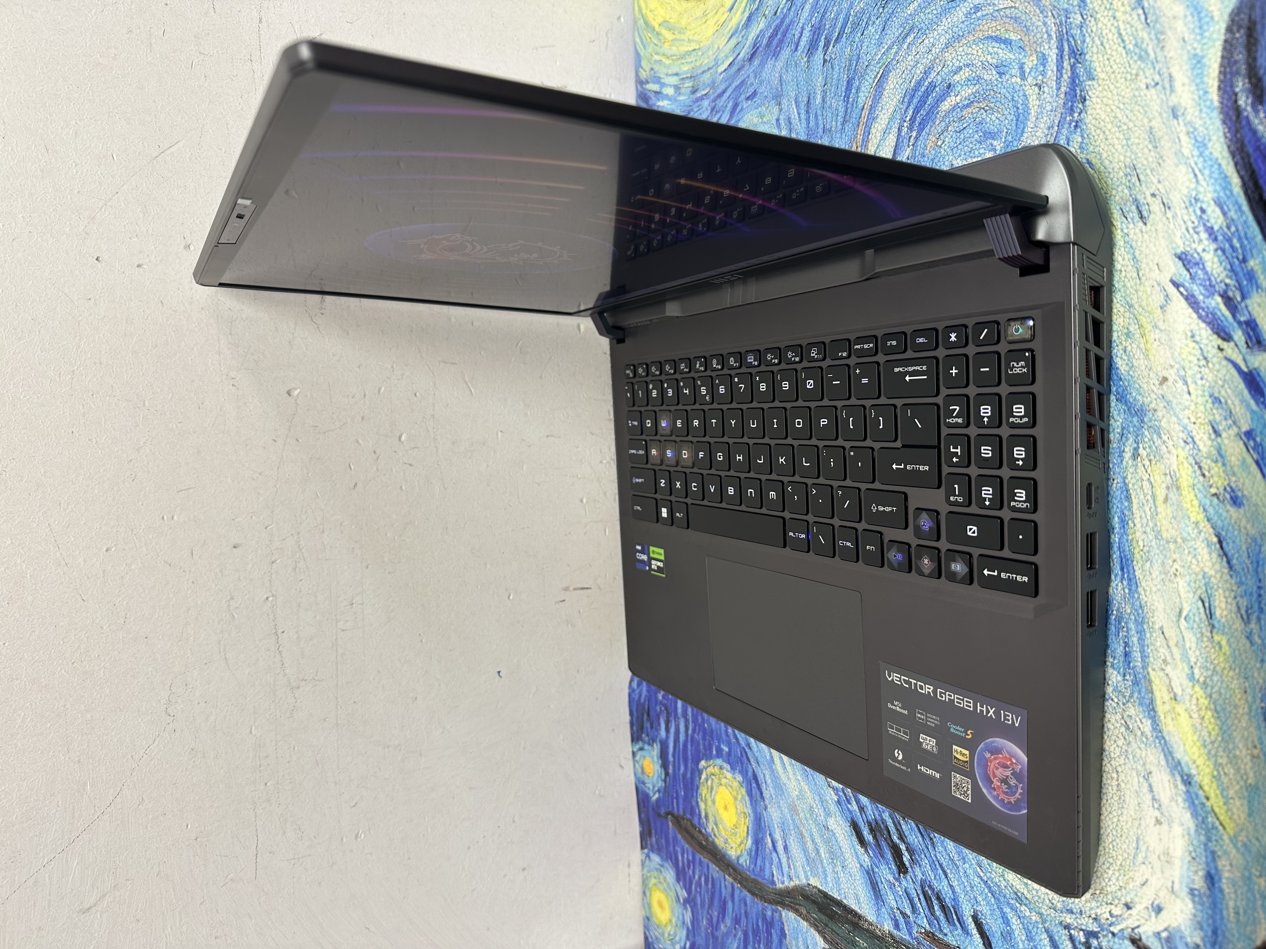 #6203 MSI Vector GP68HX  i9-13950HX /64GB Ram/1TB SSD/16吋 2.5K 240Hz Mon/RTX 4080獨立顯示卡/RGB 彩色Keyboard/ Gaming Laptop / Notebook / Laptop / PC Gaming / Movie / Netflix / Youtube / Win11