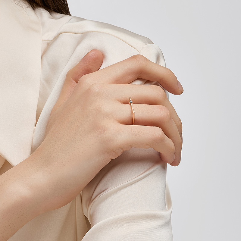 DIDIER DUBOT Miss Doux 玫瑰金戒指 Size 11 (JDRRRUS504C)