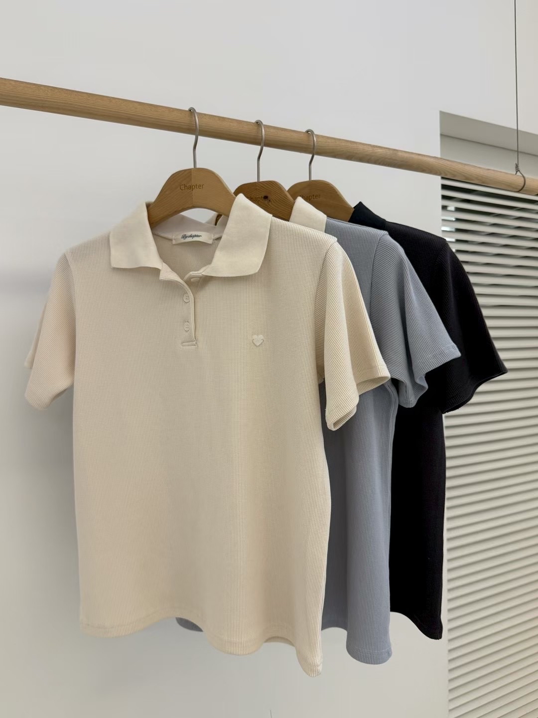 Non Live | Polo waffle Top