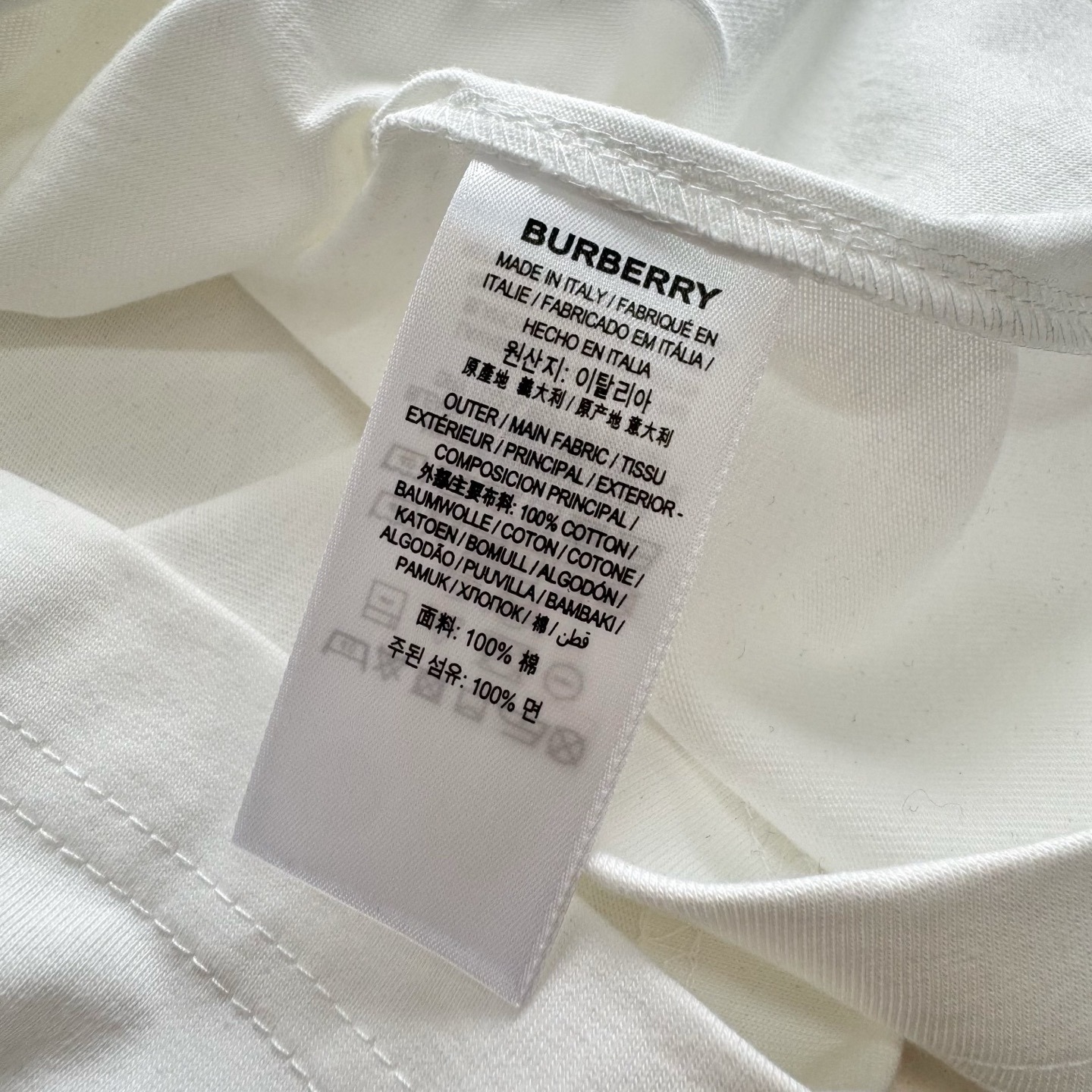 【原單】BURBERRY Heritage Logo Cotton T-shirt 馬術騎士徽標印花短袖Tee