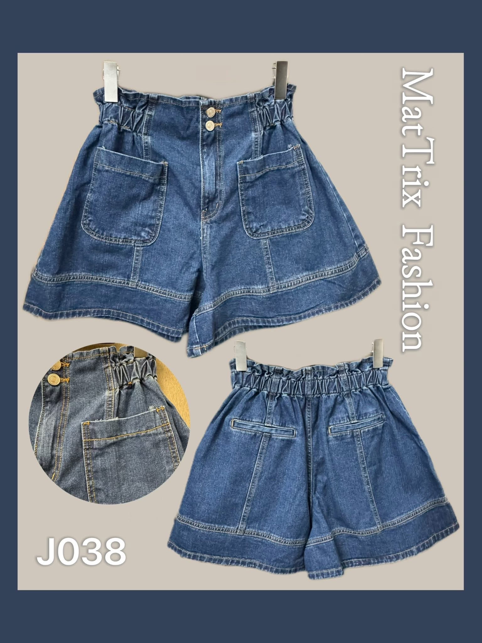 J038 明線短牛仔褲 原價$269