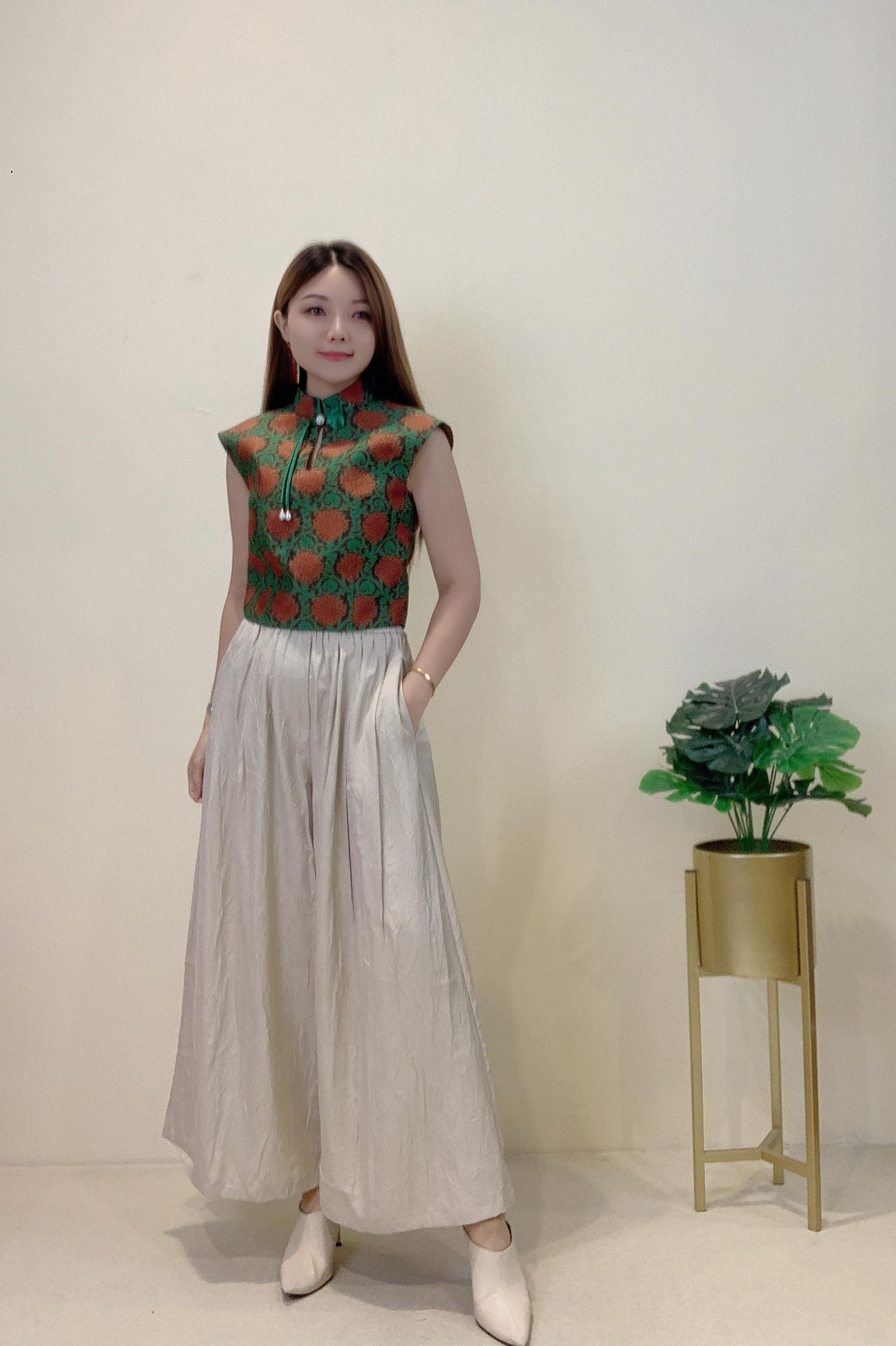 出袖显瘦旗袍上衣 2621