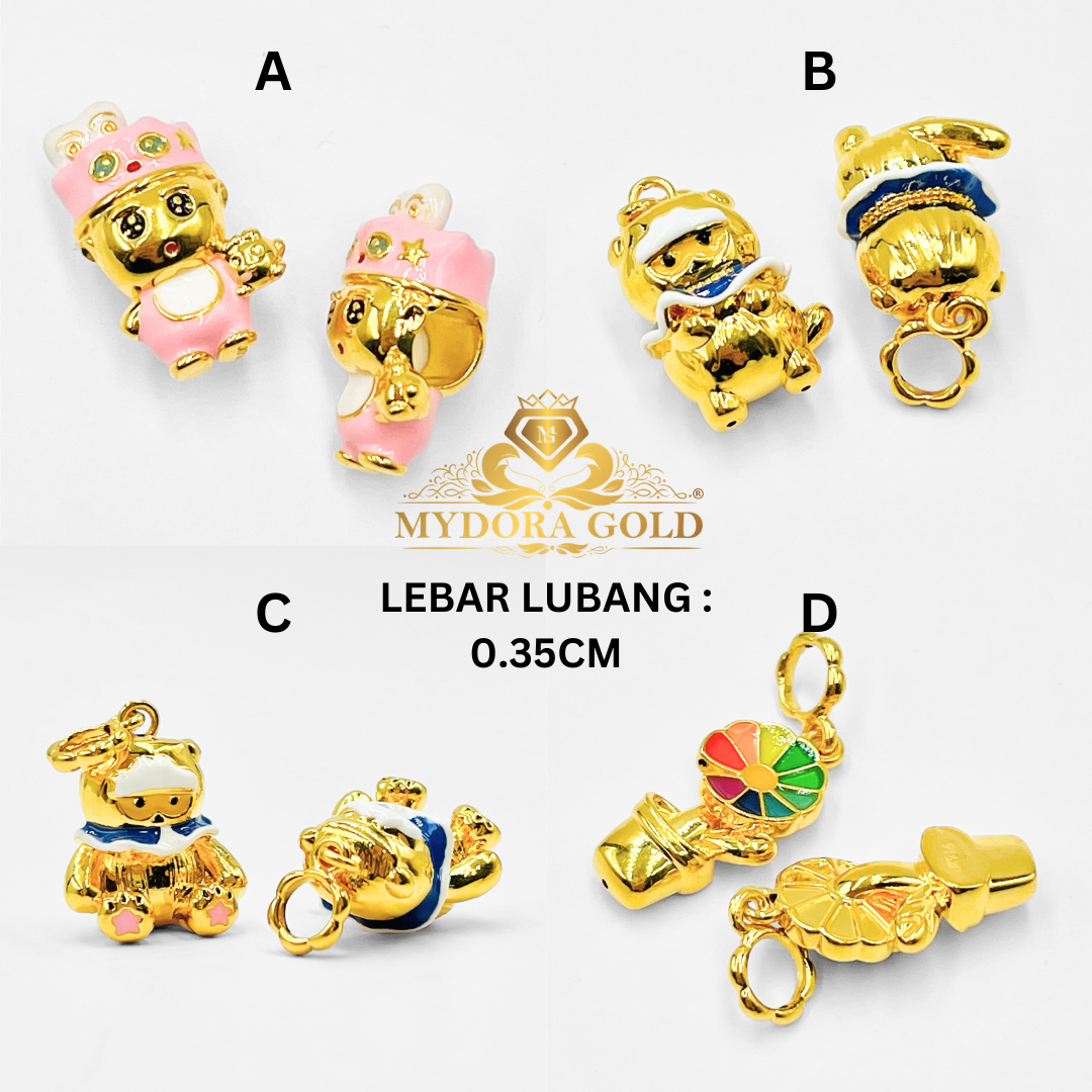 MYDORA Charm Bead Dragon G Series (5G) l EMAS 916/22K