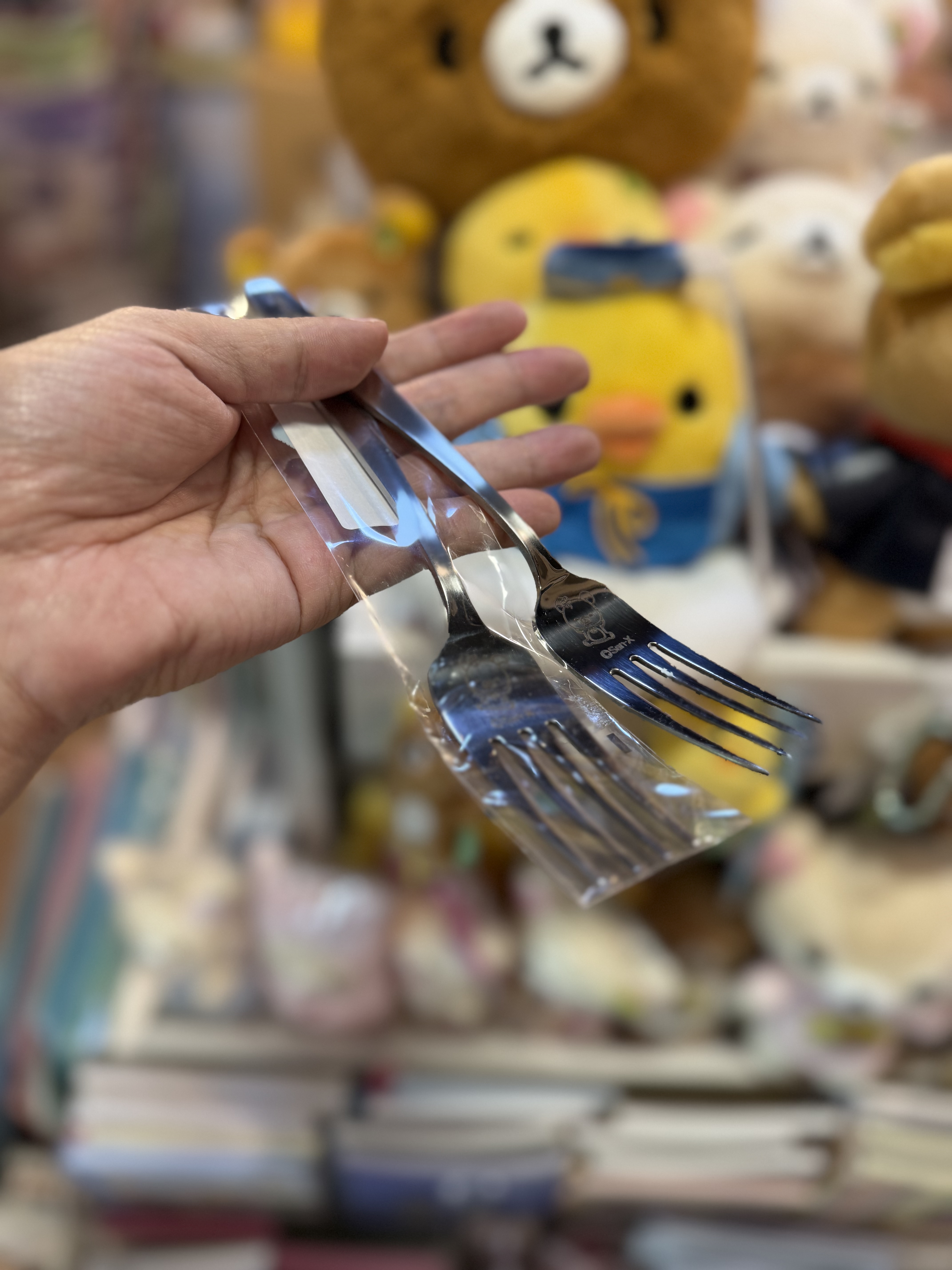 《現貨》全新日本專店限定日本製小白熊不鏽鋼叉