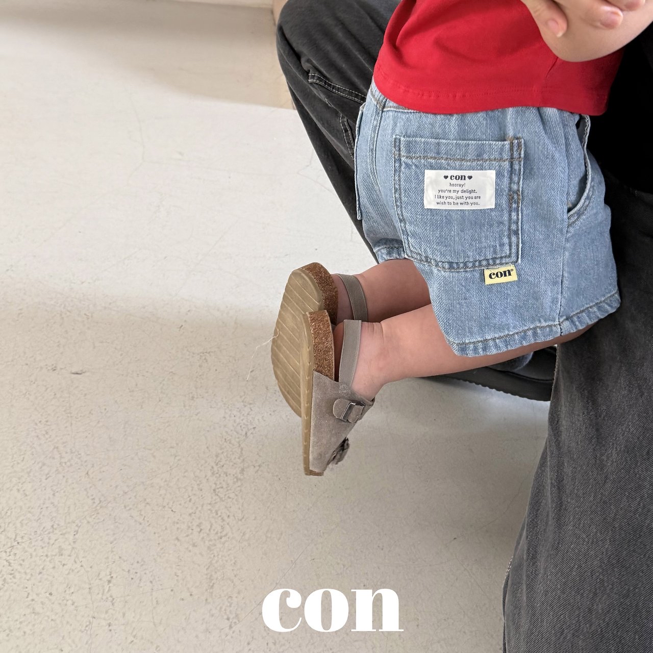 Con | denim shorts (light blue size4(97-107)