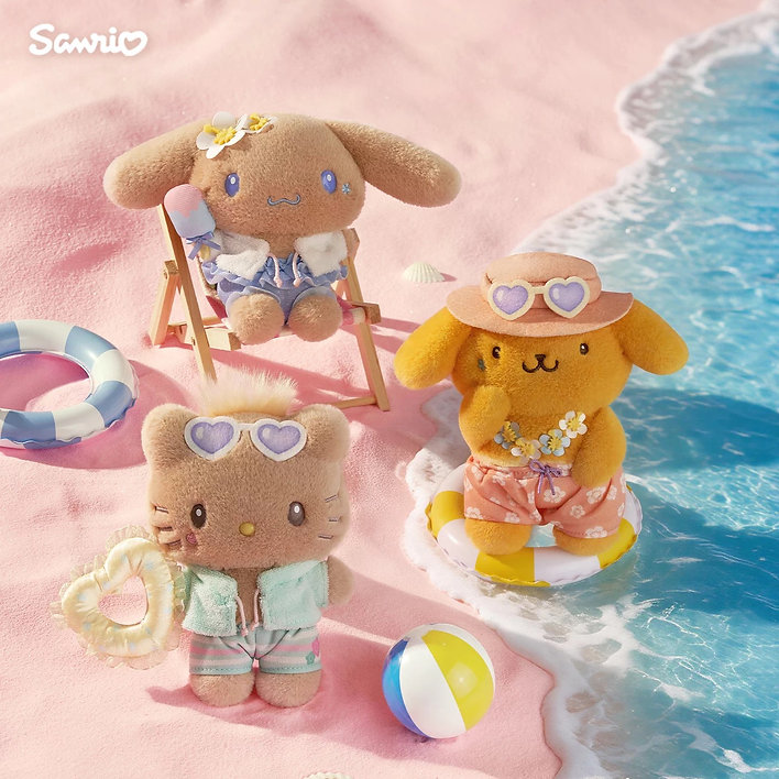 預訂 | Sanrio 夏日曬黑系列掛件公仔