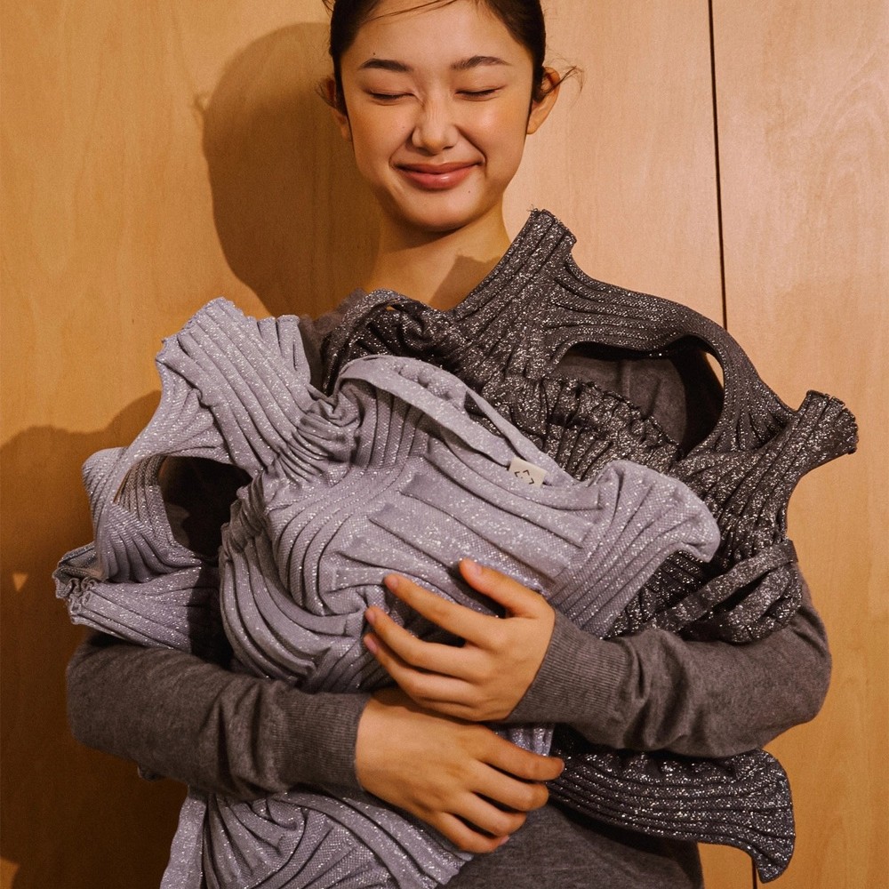 PLEATSMAMA Big Bow Bag Glitter (9色)