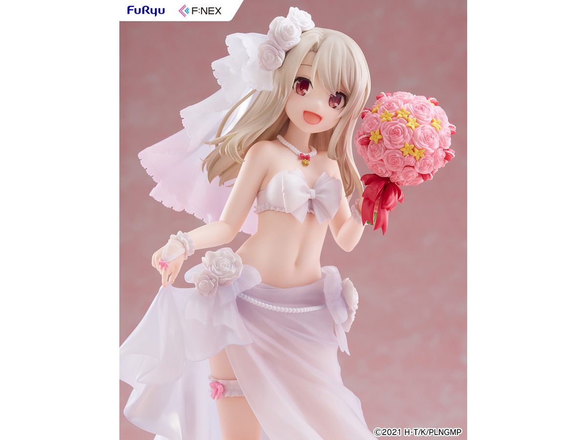【預訂日期至17/6/26】 FURYU [F:NEX]《魔法少女☆伊莉雅》1/7 伊莉雅 -婚紗泳裝- / Illyasviel von Einzbern Wedding Swimsuit ver. 1/7 Scale Figure 🌸[訂單確認後,本店會於一週內發出電子預購單據,屆時請確認WhatsApp對話查收。"如需到店提取紙質單據或使用其他通訊APP可於備註告知"]