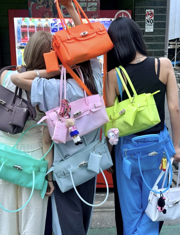 韓國 DEINET 軟糖色系 果凍2用手袋 ｜JELLY TWO-WAY BAG