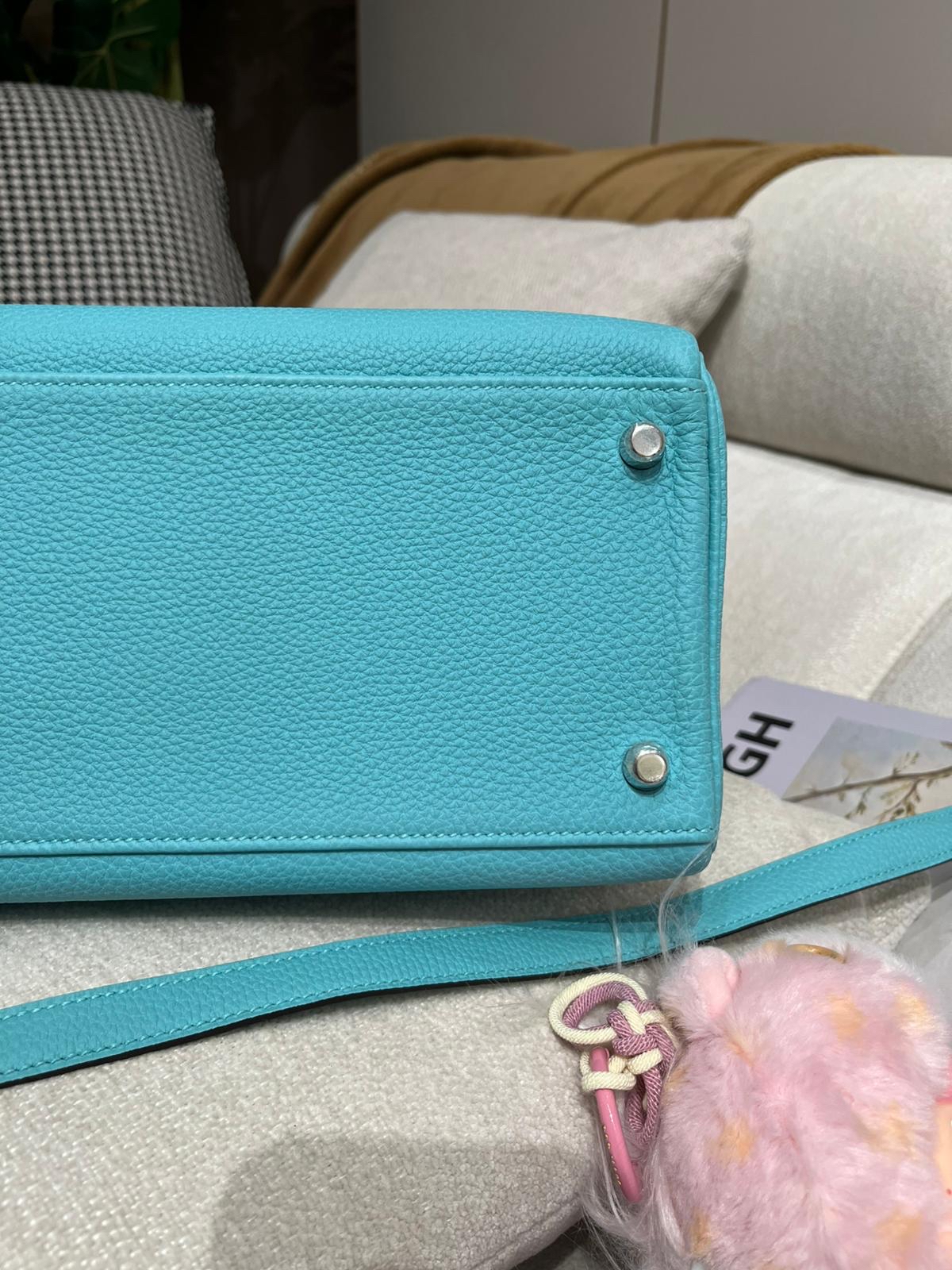 Hermes Kelly 35,Togo ,馬卡龍藍,STAMP T 100%Authentic,98%new ✅肩帶✅key lock✅dust bag ✅BOX