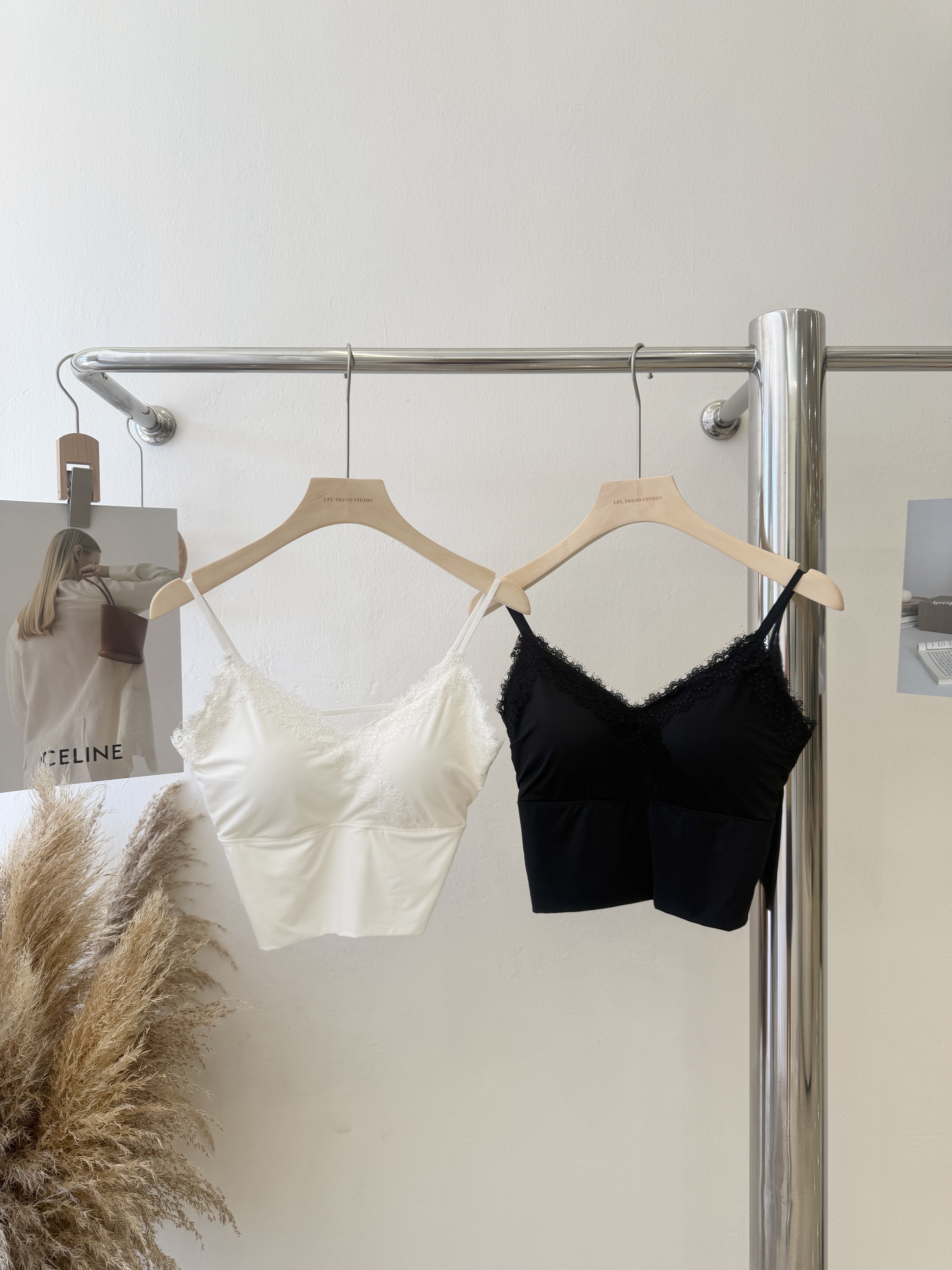 6394 纯欲风蕾丝大U美背吊带