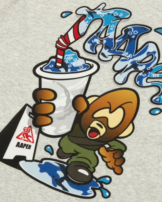 Long sleeve graphic tee with AAPER design (1951XAR)