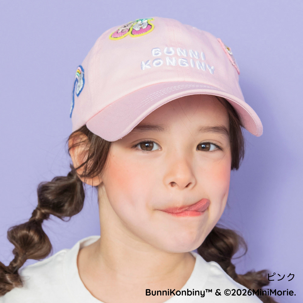 🆕【⭐訂購⭐】🇯🇵日本直送 🌀BUNNI KONBINY 刺繡貼布 糖果色系 cap帽［3款選］ 🌀 [ELEA-0144][260615]