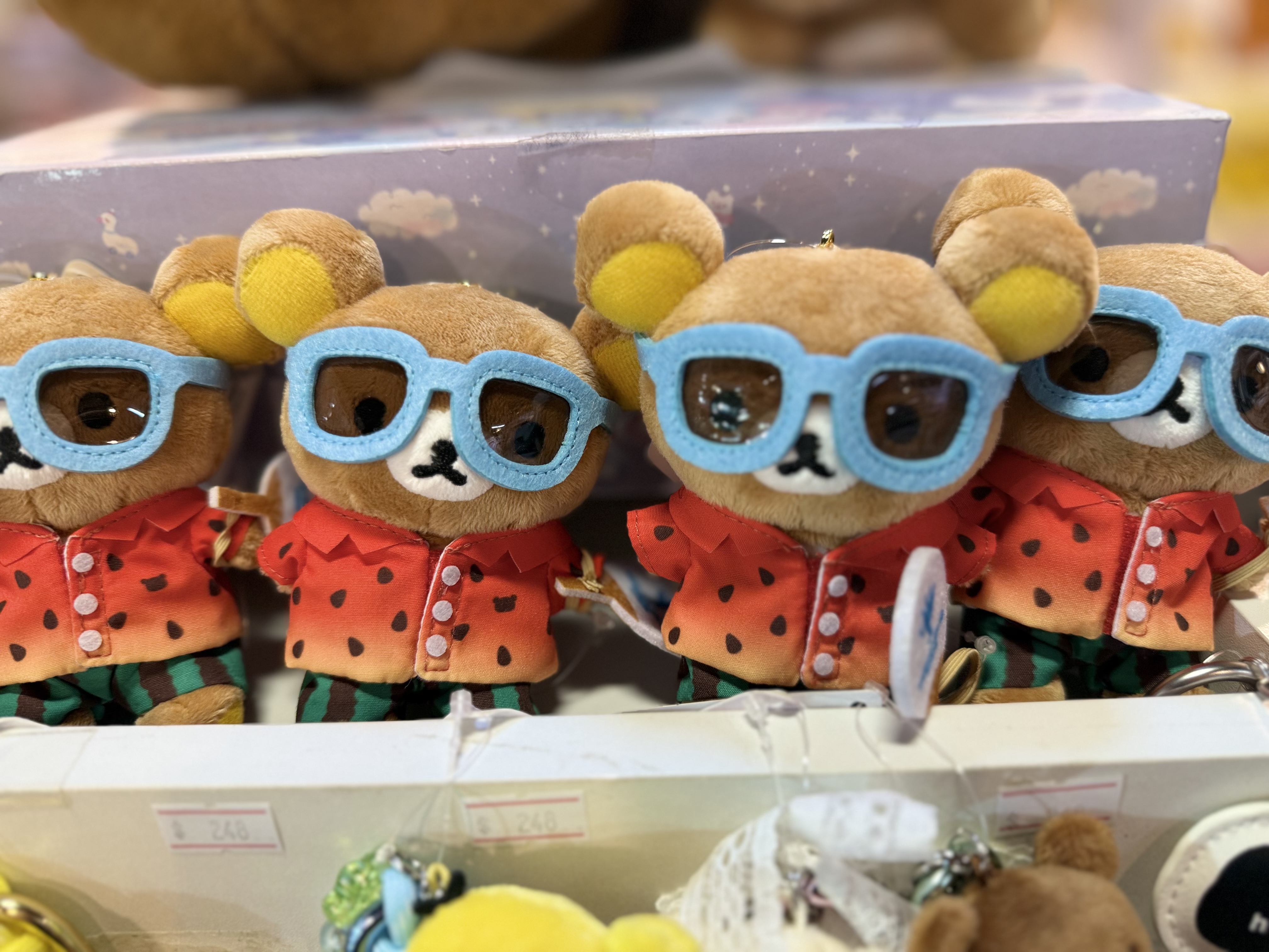 《現貨》全新日本Rilakkuma 主題酒店限定 夏日西瓜衫造型Rilakkuma 掛飾