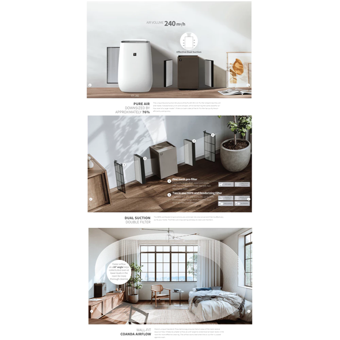 Sharp Purefit Mini 30m³ AIoT Air Purifier (FPS42LL)