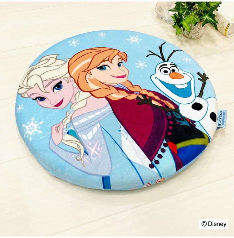 [現貨] [日本直送] FROZEN  ｜ ANNA ELSA ｜ 座墊 ｜ 直徑 40cm  {TF2412004}
