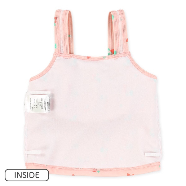 🇯🇵預訂 日本直送🇯🇵草莓滿印荷葉邊吊帶分體泳衣