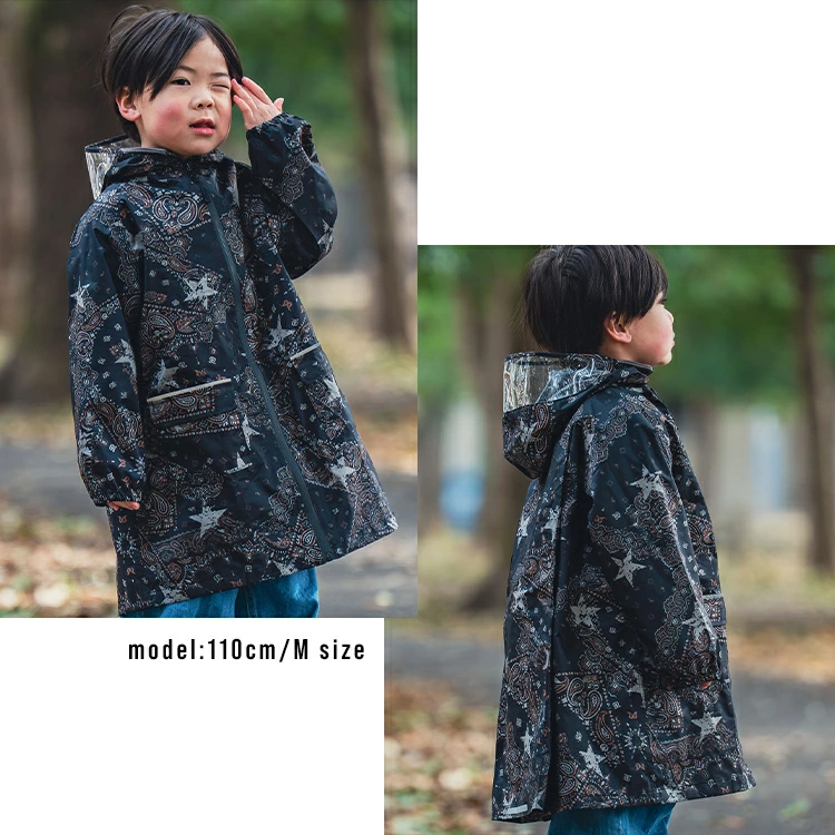 日本 Kiu 兒童有袖雨衣 M Size (110-120cm)