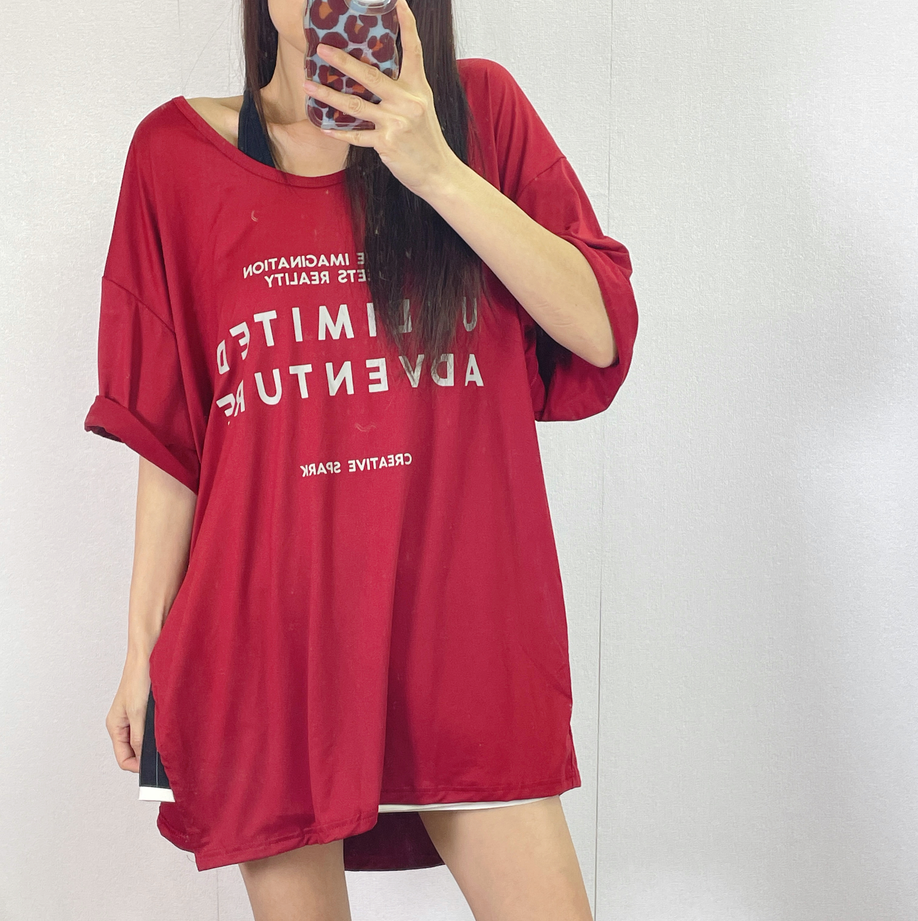 K5560 棉料印字鬆身tee