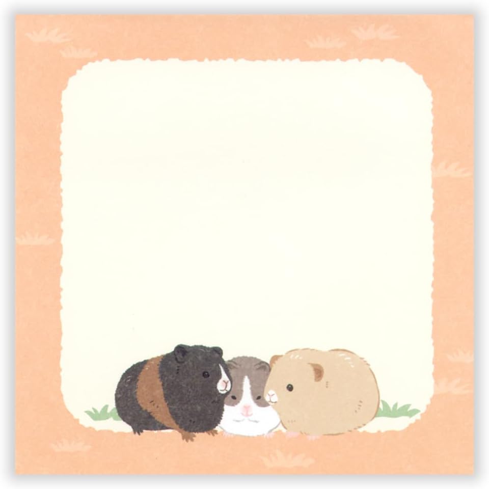 現貨｜ZOOm in Animals 天竺鼠 日本製 便條紙 Memo Notepad (5424413)