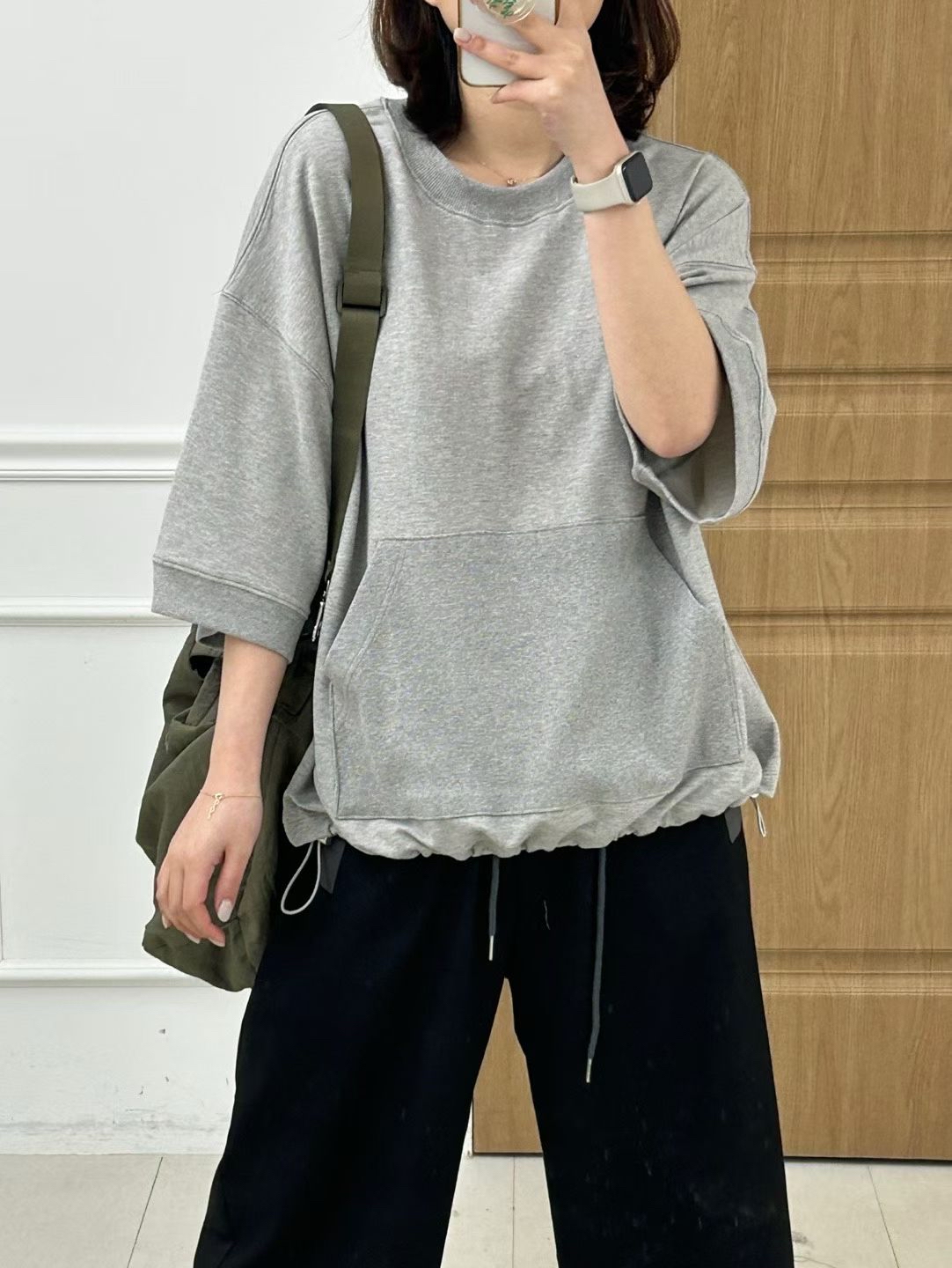 KI OY 外插袋中袖top