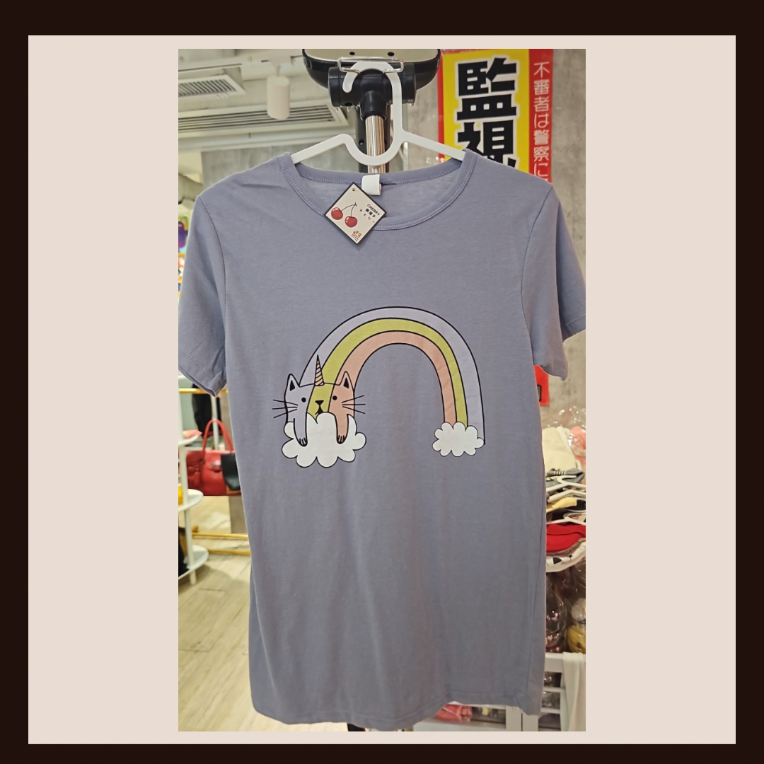 🌈 夢幻奇跡 Five Below 經典彩虹貓角獸 T 恤