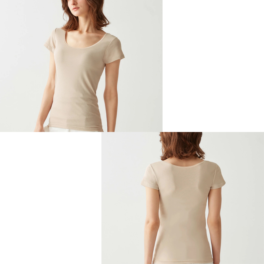 日本代購【 2026新色 日本直送 GUNZE COOLMAGIC 2分袖 防UV 打底 內衣 附吸汗腋墊 Short‑Sleeve Inner  with Sweat Pads MC6051 】