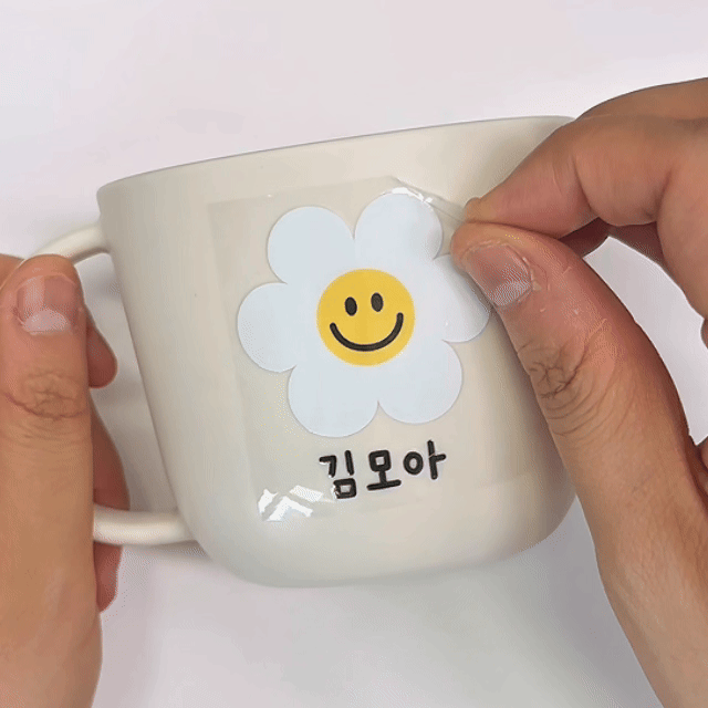 韓國🇰🇷反貼無邊防水姓名貼紙(不需自己剪裁)