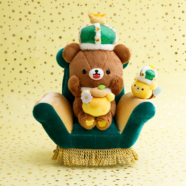 《預訂貨品》全新日本網上限定小熊10週年紀念皇座造型公仔