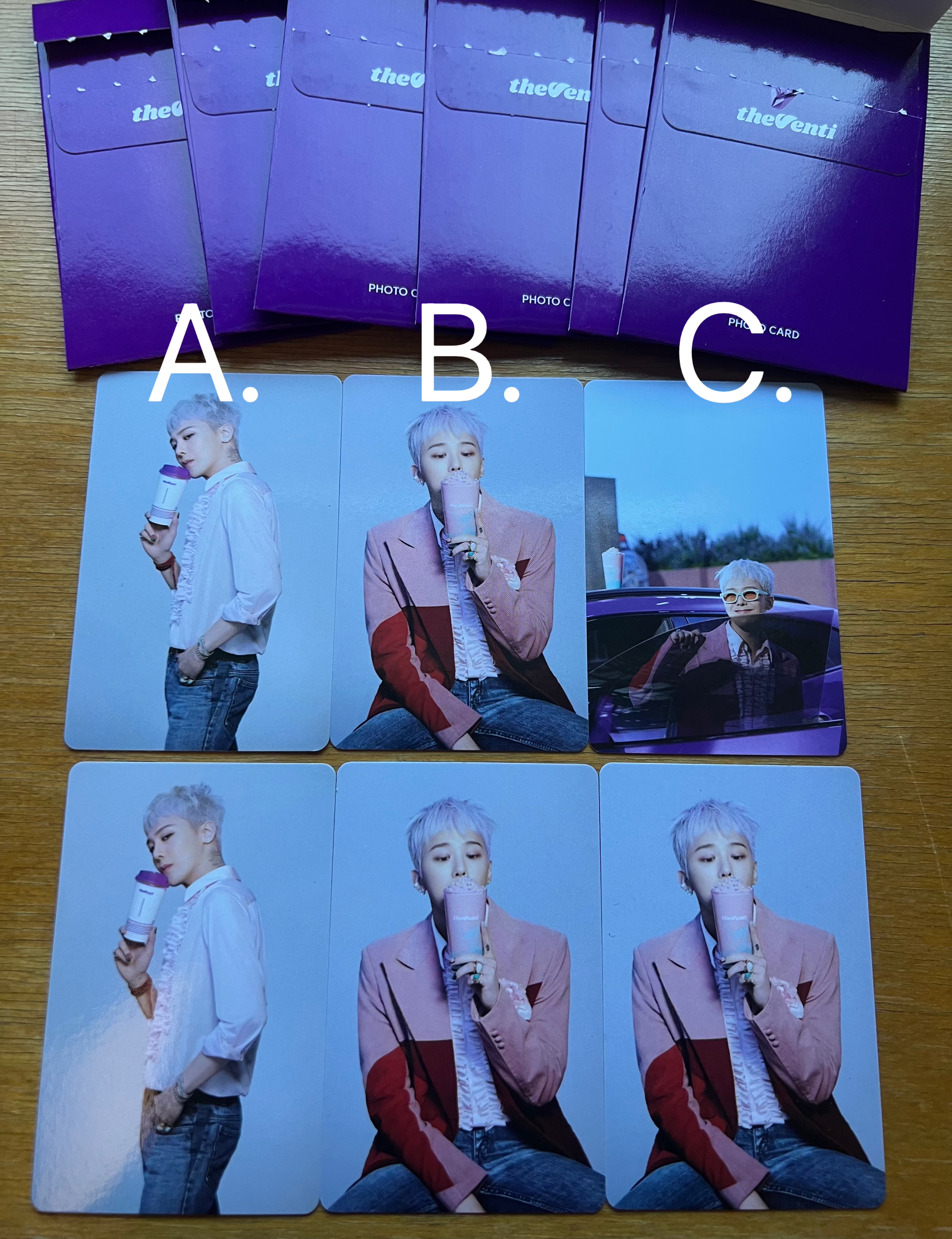 💟現貨💟GD x TheVenti cafe Photo card 確認款