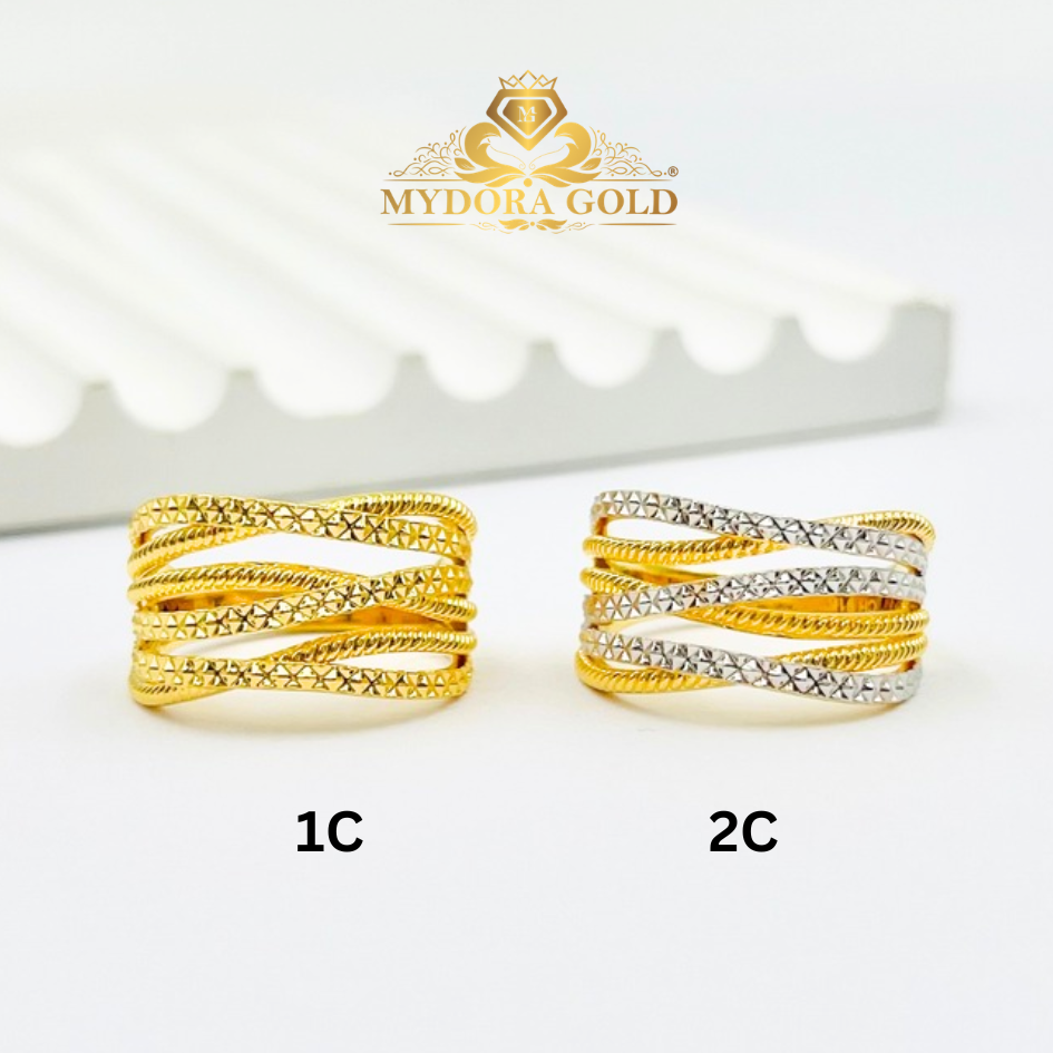 MYDORA Cincin Silang Signature 6 Layer (5G) l EMAS 916/22K