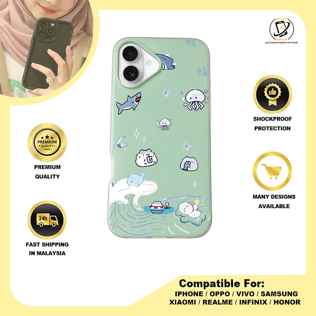 JELLY CASE PHONE FOR IPHONE - DESIGN SHARK B