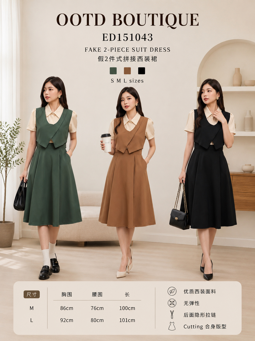 151043 Design Suit Dress 