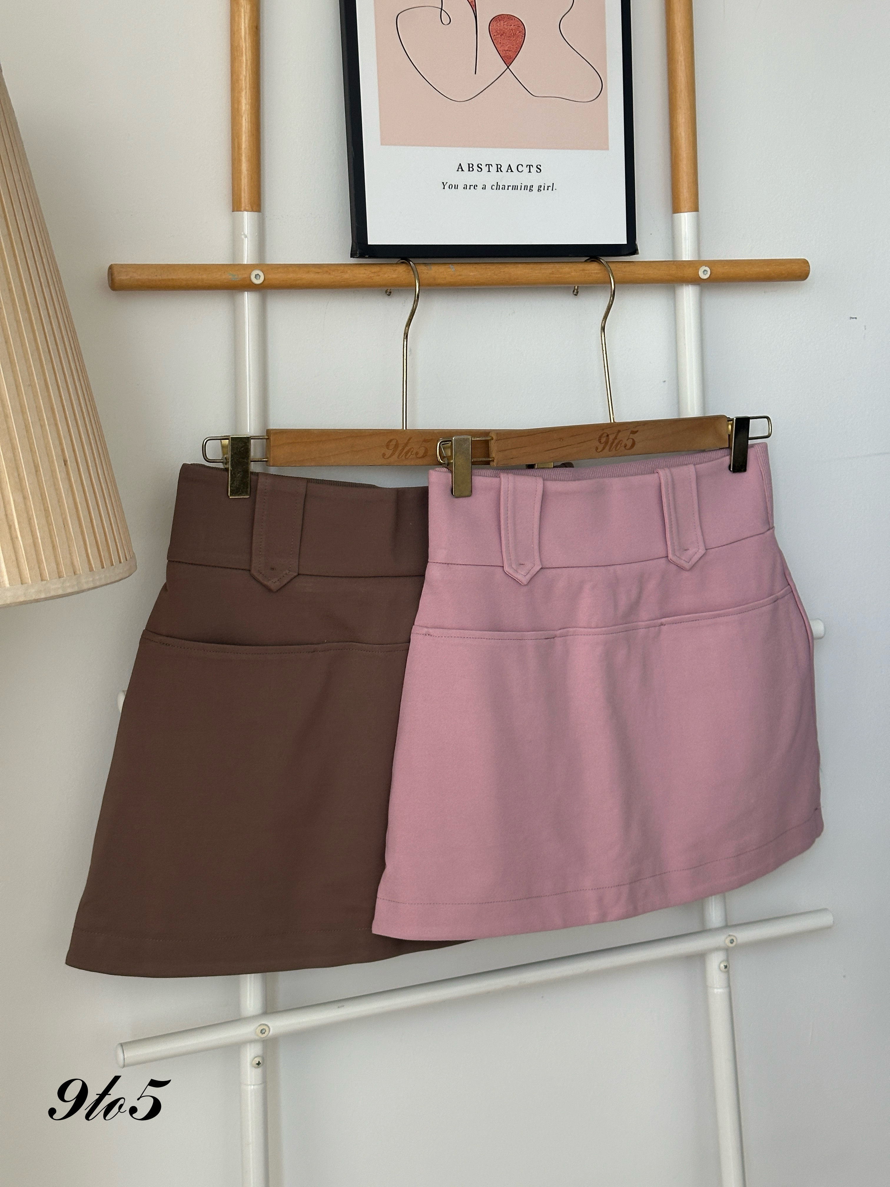 S1797 A Line Short Skirt - 3 Colors 