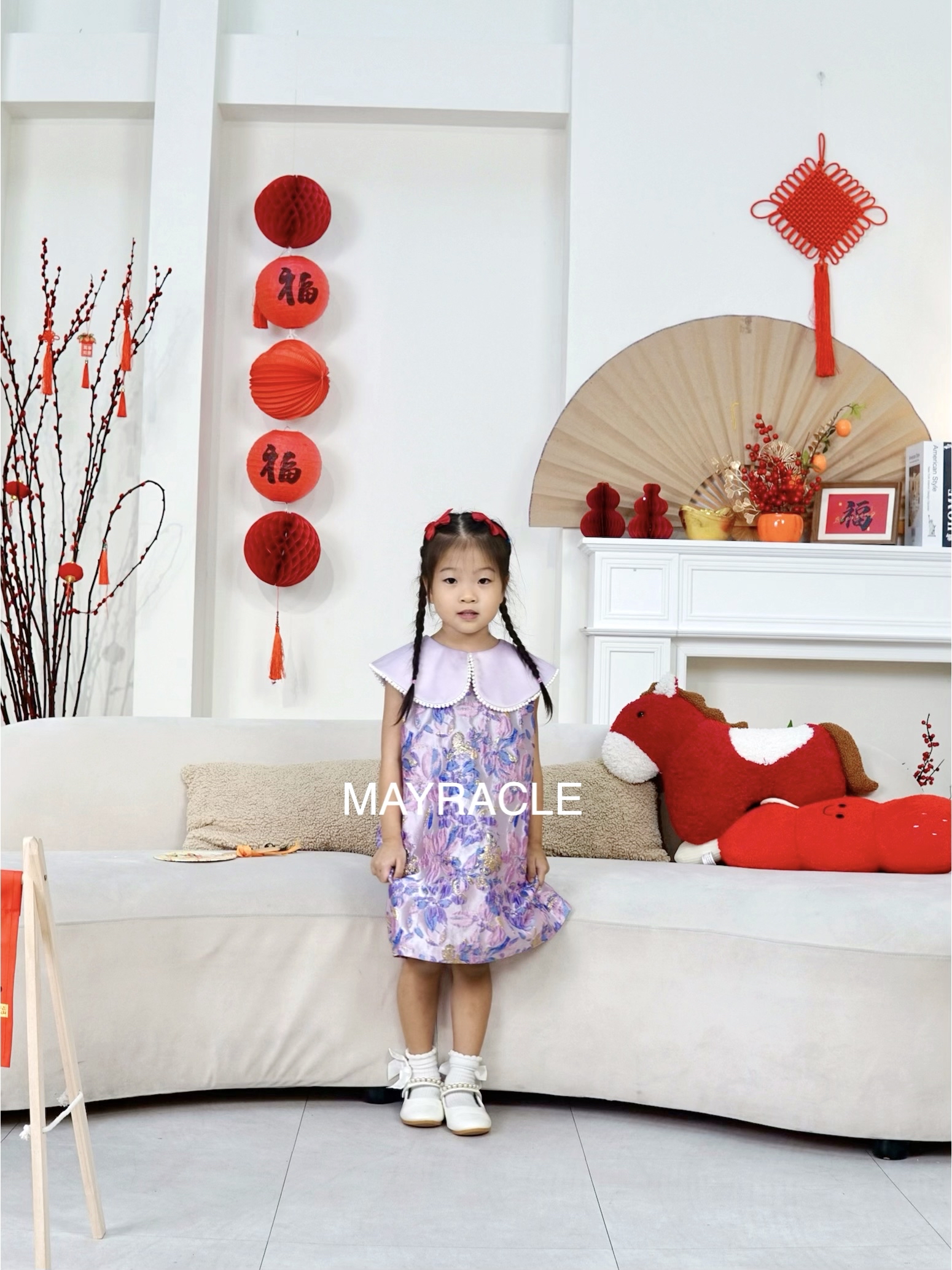 [PRE-ORDER] CNY 2027 Hua (华) Girl Cheongsam