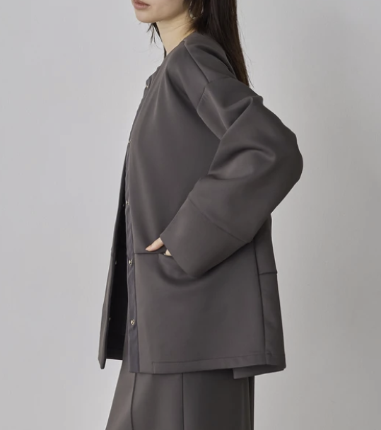 簡約風無領外套 - 2026 流行穿搭  女士外套 春夏秋時尚穿搭 優雅日常 成人休閒 易於配搭 日本直送   #JP-I-260007