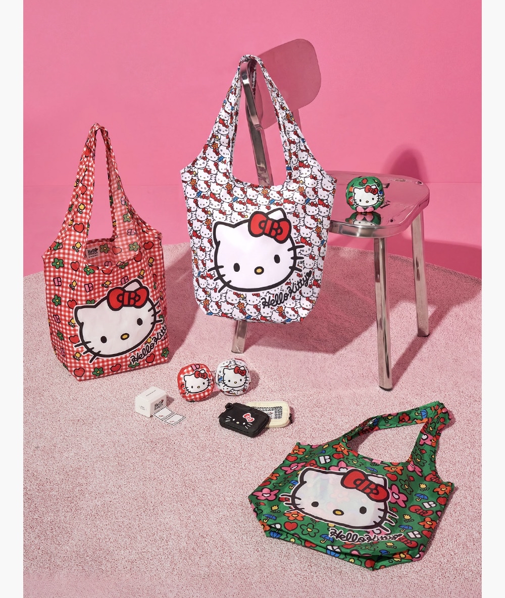 Hello Kitty x BRANDEN聯名摺疊購物袋