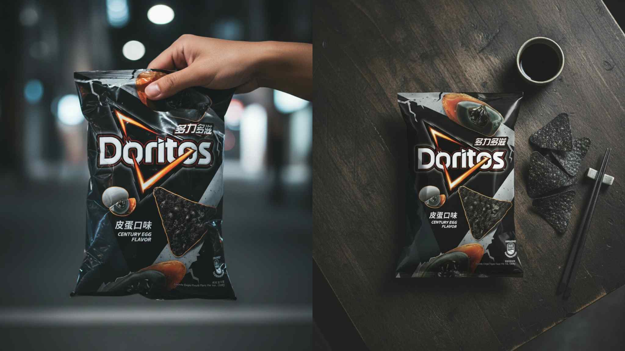 台灣 Doritos  玉米脆片 薯片(皮蛋味) 102g  此日期或之前食用：2027.2.27